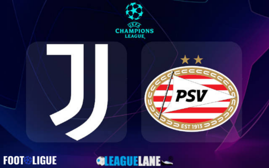 Juventus s'impose 2-1 face à PSV Eindhoven lors des playoffs de la Ligue des champions